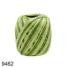 Circulo Yarns Anne 9462 Variegated Greens 100% Mercerized Cotton